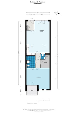 Floorplan - Molenpad 59, 1431 BZ Aalsmeer